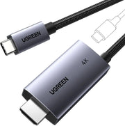 UGREEN USB C to HDMI Cable 2M 4K 60Hz 100W PD Fast Charging 2-in-1 Thunderbolt iPhone 16 Pro MacBook iPad Galaxy (55330) Ugreen