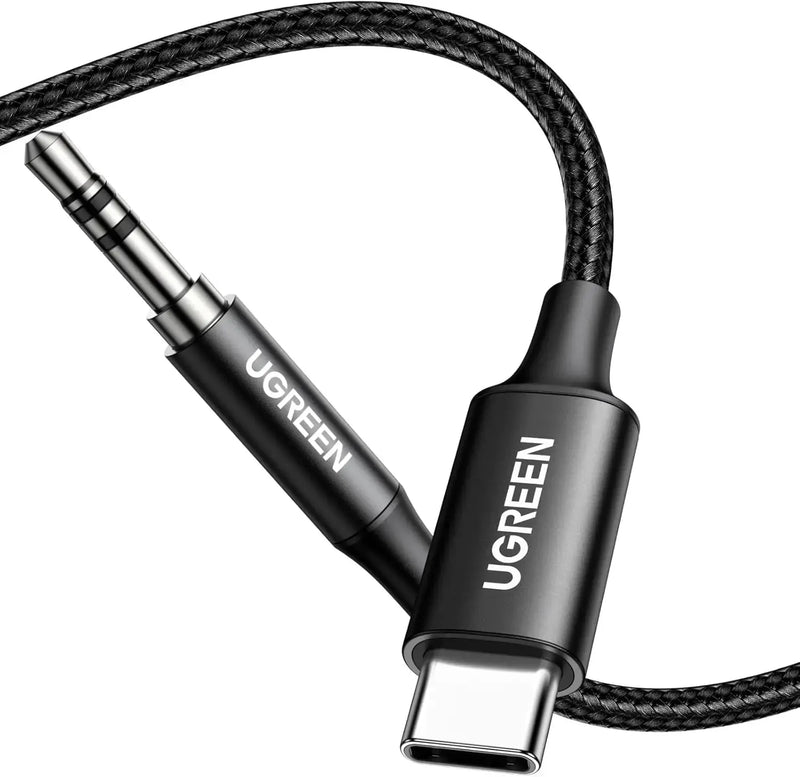 UGREEN USB-C to 3.5mm Audio Cable Hi-Res DAC Headphone Adapter iPhone 16/15 Android Type-C AUX Cord Music Cable (55734) Ugreen
