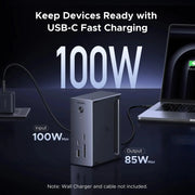 UGREEN 10-in-1 USB-C Hub with NVMe SSD Enclosure – 4K HDMI, 100W PD, 10Gbps Data Dock (55735) TeckPot