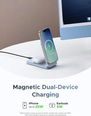 Ugreen 25W MagFlow 2-in-1 Magnetic Wireless Charger iPhone 12 and Later AirPods 2 and Later (55963) TeckPot