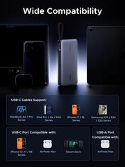 UGREEN Nexode 25,000mAh power bank dimensions and portable design