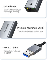CABLETIME USB 3.0 to Gigabit Ethernet Adapter 1000Mbps RJ45