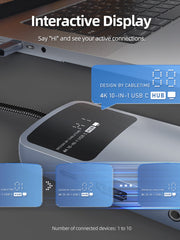 CABLETIME 10-in-1 USB-C Hub Multiport Adapter with 4K60Hz HDMI & Ethernet