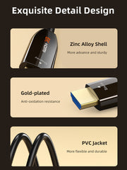CABLETIME AOC Active Fiber Optical HDMI 2.1 Cable 8K 60Hz 48Gbps HDR