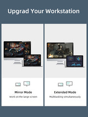 CABLETIME DisplayPort to HDMI cable workstation setup