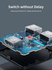 CABLETIME 4K@60Hz Bi-Directional HDMI Switch, 2 In 1 Out / 1 In 2 Out