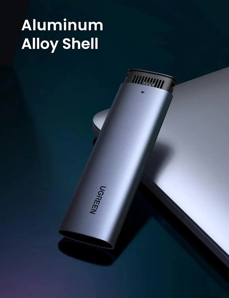 UGREEN M.2 NVMe SSD Enclosure USB 3.2 Gen 2 10Gbps Aluminum Tool-Free External Hard Drive Case Portable 2280 (10902) Ugreen