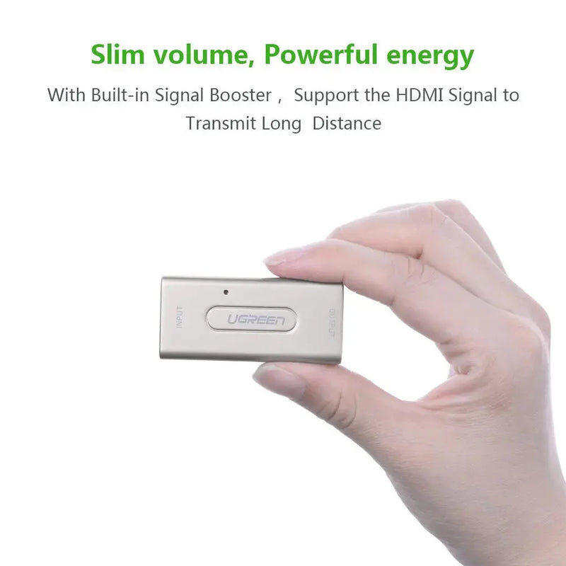 UGREEN HDMI Extender Active Repeater Booster Video Audio 1080P 50M Range Zinc Alloy Case Signal Amplifier Cable (40265) Ugreen