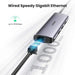 UGREEN USB-C Hub 4-in-1 3x USB 3.0 Gigabit Ethernet MacBook Windows Compatible Type-C Adapter Network LAN Port Hub (60718) Ugreen