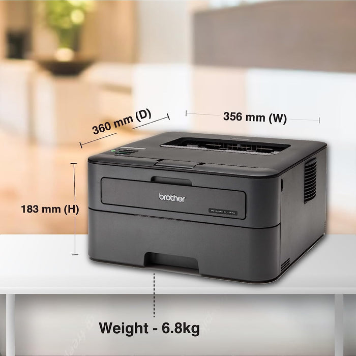 Brother HL-L2366DW Monochrome Laser Printer With Wi-fi, Network & Auto Duplex Printing (Black)