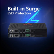 AV Access 4KEX100-H2 HDBaseT HDMI Extender Over Cat5e/6/6a/7 Ethernet up to 330ft/100m 4K@60Hz, Supports HDCP2.2, HDMI2.0, Bi-Directional IR and RS232 Pass-Through, Auto EDID, PoE, CEC, Dolby Vision TeckPot