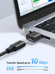 UGREEN 10Gbps USB to USB-C Adapter 3 Pack – Type-C Female to USB-A Male Fast Charge & Sync Converter (45299) TeckPot