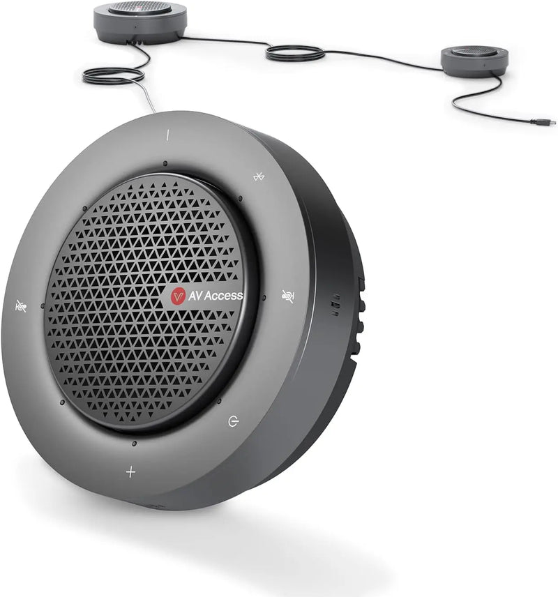 AV Access AnyCo A6 Daisy Chain Conference Speakerphone, USB & Bluetooth Speaker with Mic, Cascade up to 9 Units for Large Meeting Room TeckPot