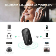 UGREEN Bluetooth Receiver 5.0 Car Adapter Portable Wireless Audio 3.5mm AUX Music Streaming Speaker Hands-Free Mic (70304) Ugreen