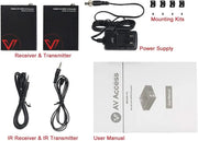 AV Access 4KEX60-H2 Economical 4K HDMI Extender up to 50m/164ft, HDMI Balun w/ 2-Way PoC & IR Control AV Access