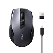 UGREEN 85082 ergonomic dual-mode wireless mouse with USB receiver