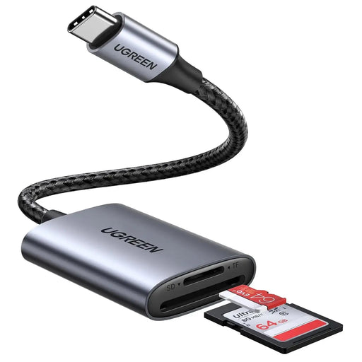 UGREEN USB-C SD Card Reader 2-in-1 5Gbps Micro SD TF Adapter OTG Camera MacBook iPad Pro Galaxy Android (80888) Ugreen