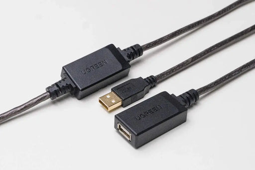 UGREEN USB 2.0 Active Extension Cable 15M Signal Booster Repeater A Male to Female Keyboard Mouse Printer Webcam (10323) Ugreen