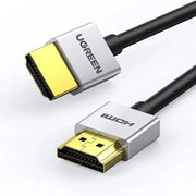 UGREEN 1M HDMI 2.0 Cable Male to Male Zinc Alloy 4K@60Hz 18Gbps HDR 3D Ethernet PS5 PS4 Xbox Nintendo Switch Apple TV Silver 30476 Ugreen