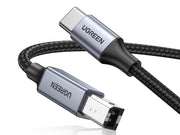 UGREEN US370 80805 1m braided USB-C to USB-B printer cable 