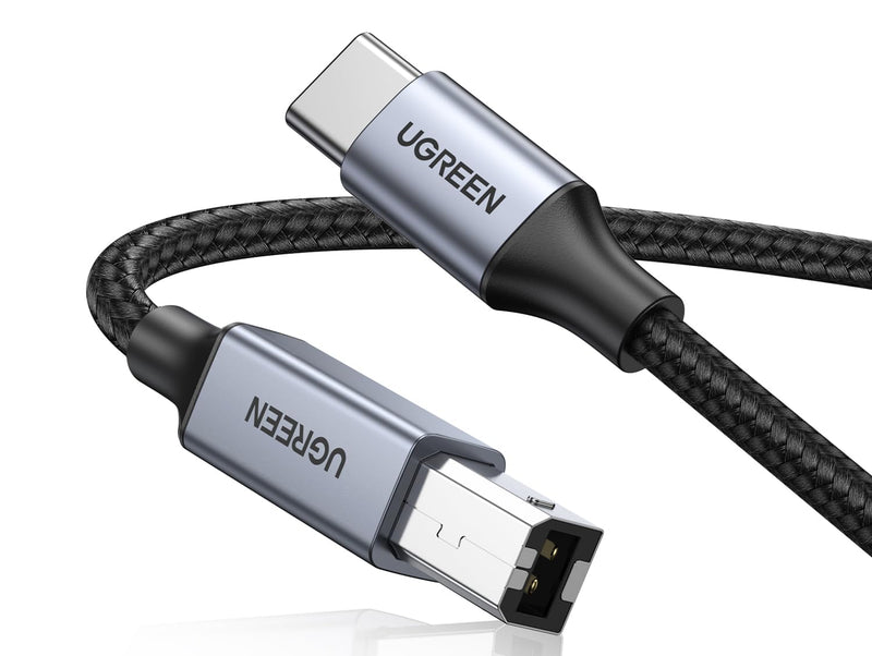 UGREEN US370 80805 1m braided USB-C to USB-B printer cable 