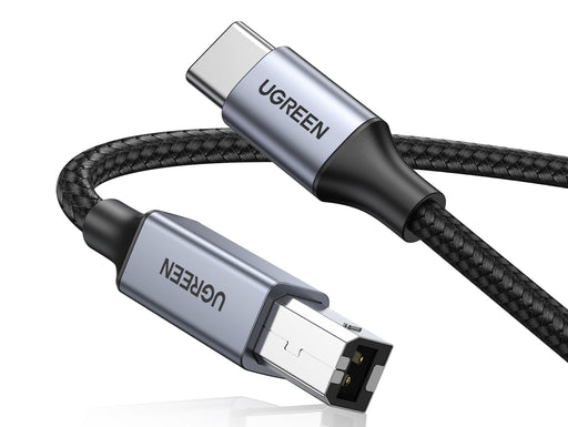 UGREEN US370 80805 1m braided USB-C to USB-B printer cable 