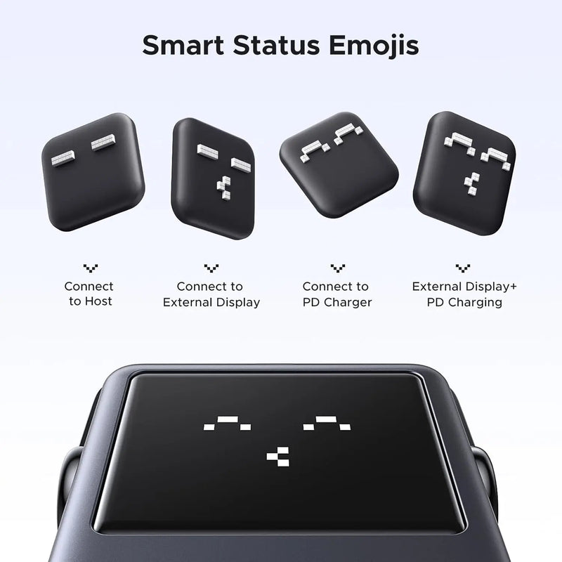 UGREEN Uno hub smart status emojis