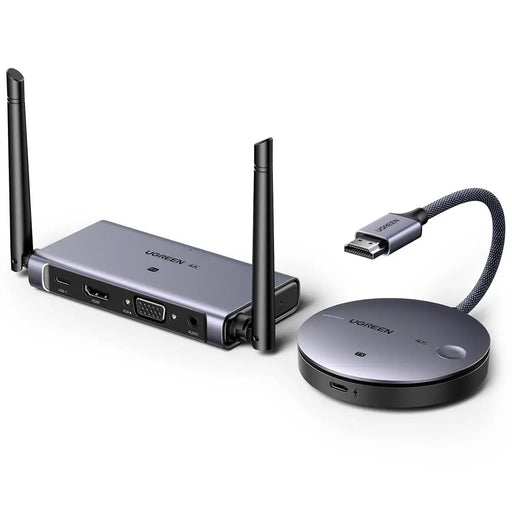 UGREEN Wireless HDMI Transmitter Receiver 4K 30Hz 2.4G 5G Display Adapter Kit Laptop PC TV Projector Screen Mirror 90909A Ugreen