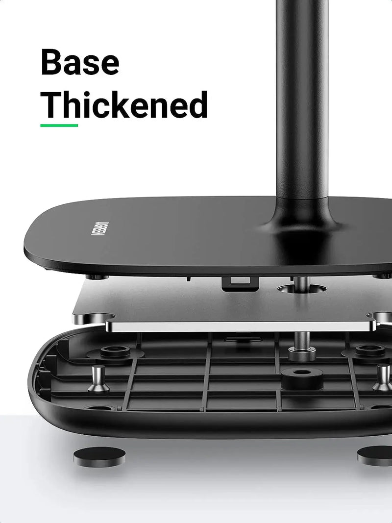 UGREEN Height Adjustable Desk Phone Holder iPhone 13 Pro Max 12 11 SE Galaxy S22 S21 All Phone Stand Universal Black (80194) Ugreen