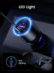 UGREEN 130W USB-C Car Charger PD 100W 30W Type-C Car Charging Adapter iPhone 15 Pro Max iPad MacBook Fast Charging 90413 Ugreen