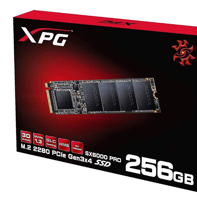 ADATA XPG SX6000 PRO PCle NVMe M.2 256 GB Laptop Internal Solid State Drive (ASX6000PNP-256GT-C)