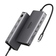 UGREEN 11-in-1 USB-C Hub Dual HDMI Docking Station 4K 60Hz 8K 30Hz 100W PD 10Gbps USB Ethernet Card Reader 15965 Ugreen