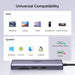 UGREEN 7-in-1 Multi-Functional Adapter 4K 60Hz HDMI Gigabit Ethernet 2 USB 3.0 100W PD SD/TF MacBook Dell Surface (60515) Ugreen