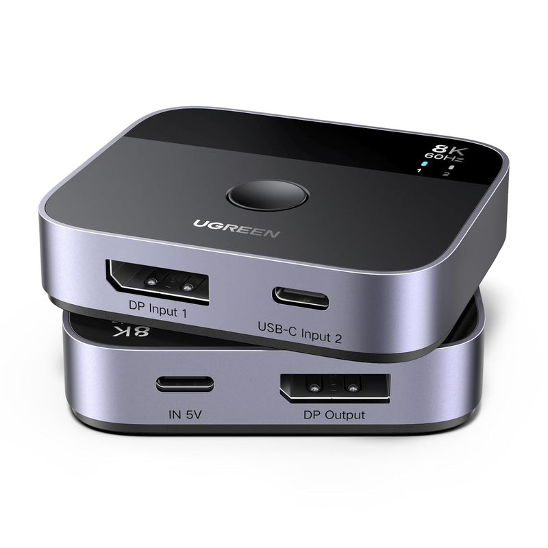 UGREEN 65878 DP and USB-C to DisplayPort switch, 8K60, 