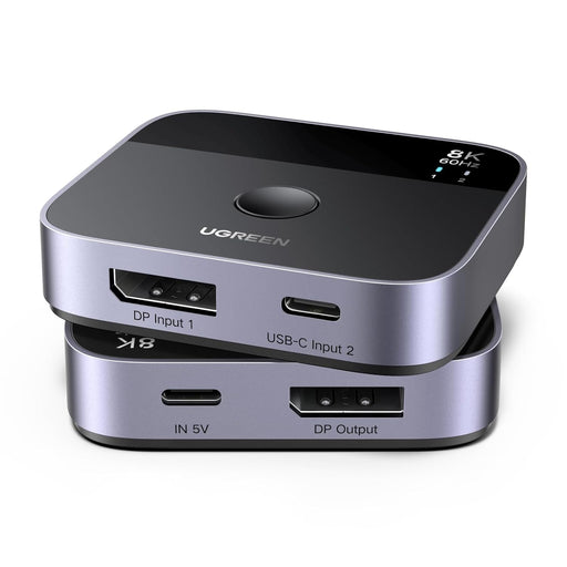 UGREEN 65878 DP and USB-C to DisplayPort switch, 8K60, 
