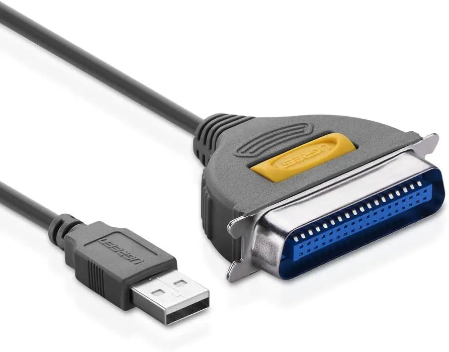 UGREEN 2M USB 2.0 to IEEE1284 CN36 Male Parallel Printer Adapter Cable USB to Parallel Converter Inkjet Laser Printer Gray 20225