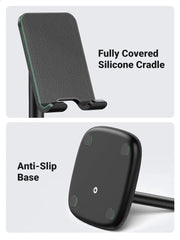 UGREEN Height Adjustable Desk Phone Holder iPhone 13 Pro Max 12 11 SE Galaxy S22 S21 All Phone Stand Universal Black (80194) Ugreen