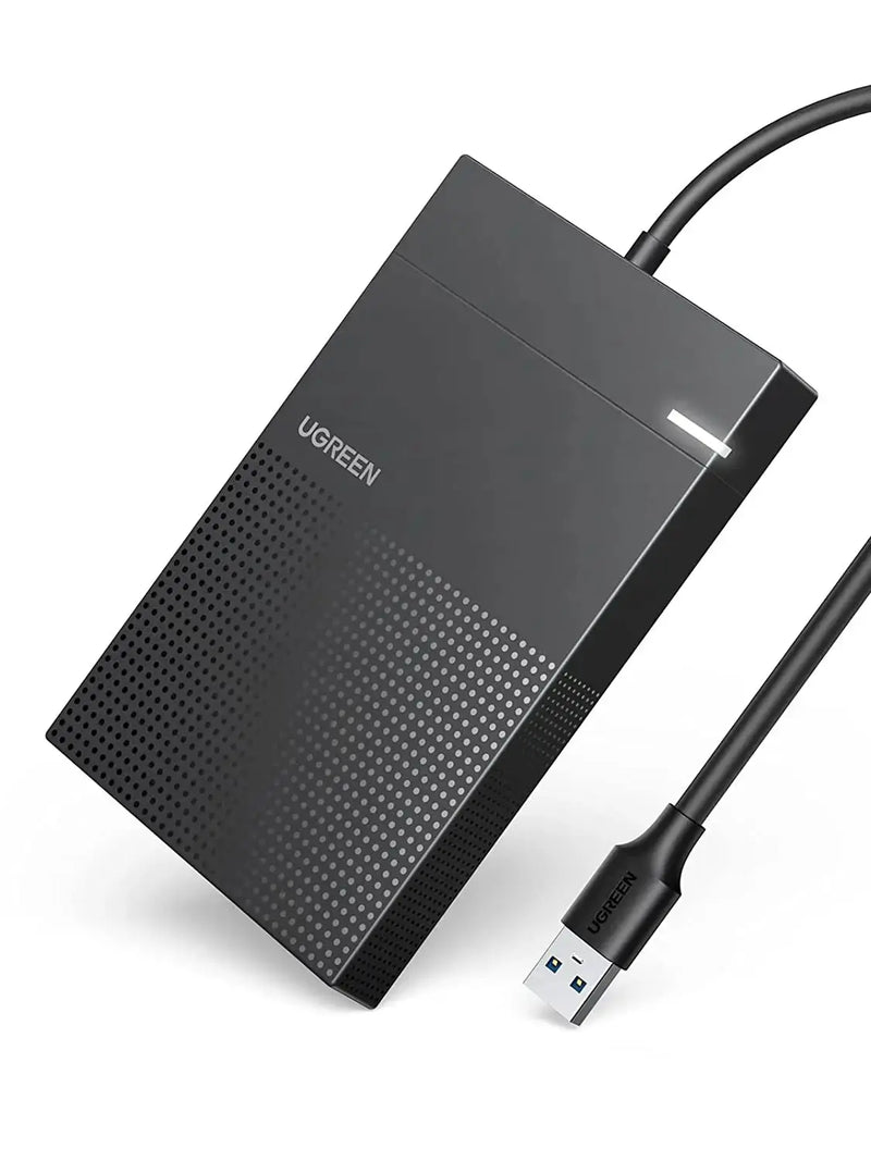 UGREEN 2.5 Inch External Hard Drive Enclosure 5Gbps USB 3.0 UASP Tool-Free 1.6FT Cable 7mm 9.5mm SATA SSD HDD (30719) Ugreen