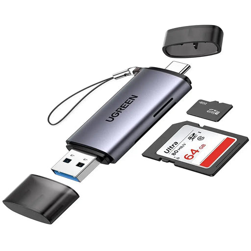UGREEN USB-C Card Reader 2-in-1 OTG 5Gbps SD TF Micro SD Adapter iPhone 16/15 Pro Max Galaxy S24 MacBook iPad (50706) Ugreen