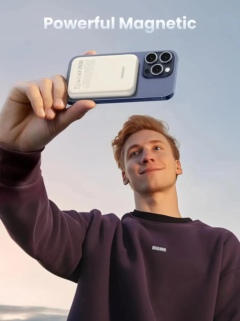 UGREEN 20W Magnetic Wireless Power Bank 10000mAh Portable Charger USB-C PD Fast Charging iPhone 15 14 13 12 25208 Ugreen
