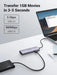 UGREEN 9-in-1 Dual HDMI USB-C Dock USB 2.0 2 USB 3.0 RJ45 1000M USB C PD 60W 2 HDMI 4K 60Hz SD/TF MacBook Dell XPS (90119) Ugreen