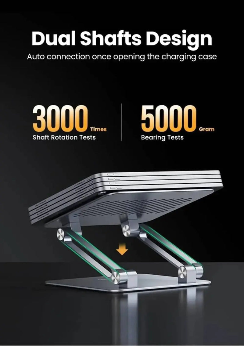 UGREEN Foldable Adjustable Aluminum Laptop Stand Portable Ergonomic Notebook Riser MacBook Dell HP Lenovo ASUS 15.6" (40291) Ugreen