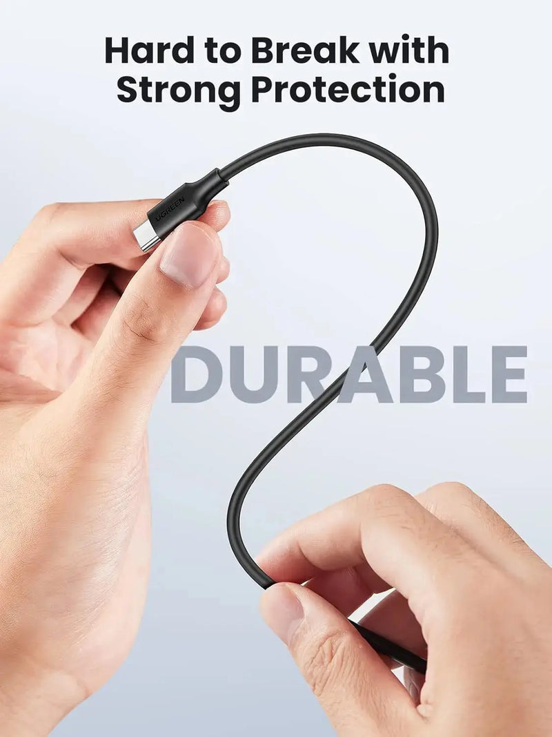 UGREEN USB C 2.0 Cable 2M 60W Male to Male Power Delivery 2.0 QC 2.0/3.0 Fast Charging Type-C Data Transfer Cable (10306) Ugreen