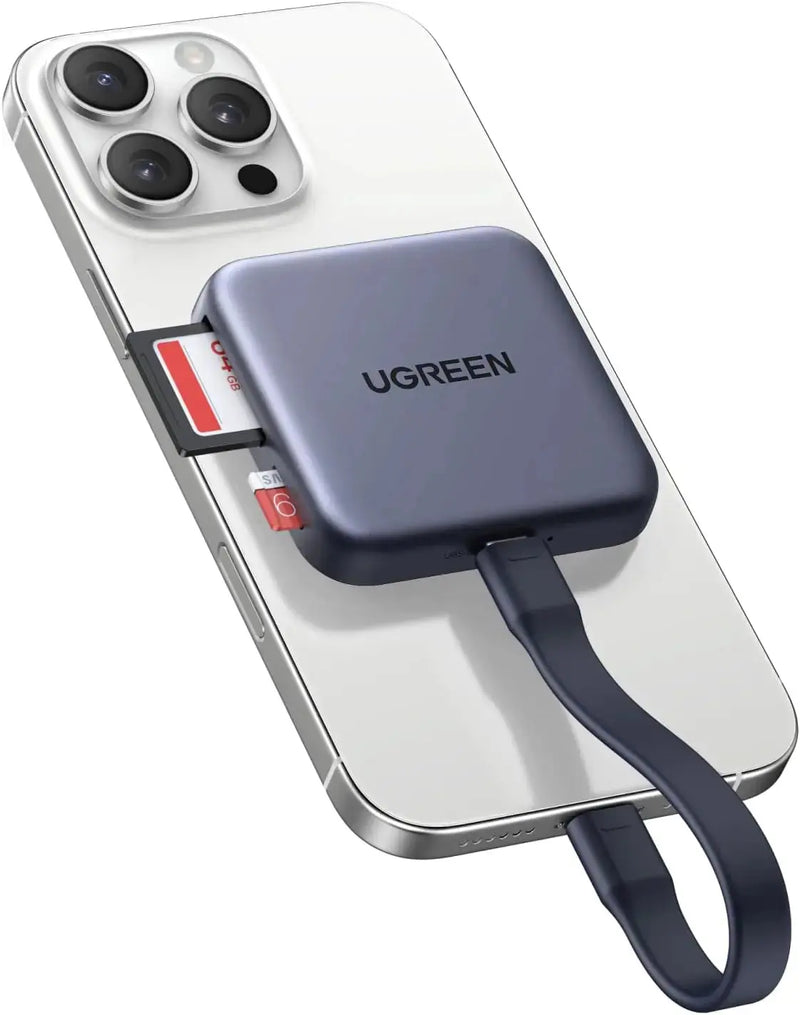 UGREEN Magnetic USB C SD 4.0 Card Reader, Portable Micro SD Card Reader Memory Card Reader Adapter for iPhone 16/15 MacBook Compatible 312MB/s SD/TF/Micro SD Ugreen