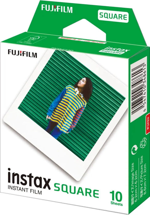 Fujifilm Instax Square 10 Exposures Instant Film (White) - TeckPot