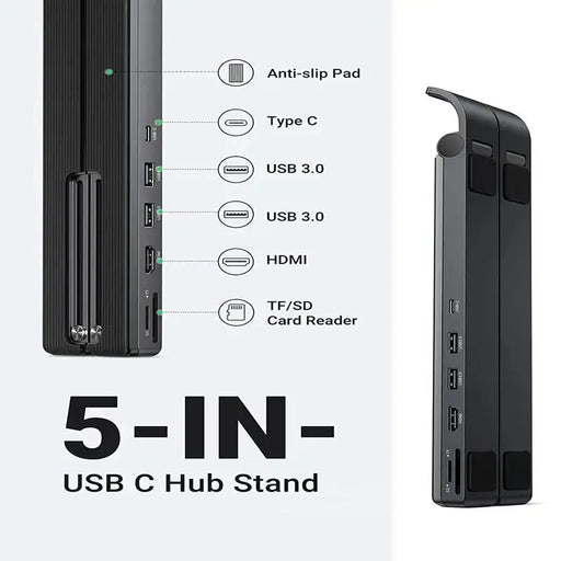 UGREEN USB C Laptop Docking Station 4 Level Adjustable Foldable Portable Desktop Stand Ergonomic Laptop Riser (80551) Ugreen