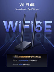 UGREEN CM787 75917 AXE5400 tri-band Wi-Fi 6E USB adapter Wi-Fi 6E speed