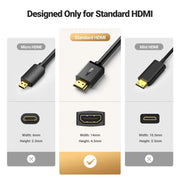 UGREEN HDMI Extension Cable 1M Male to Female 4K@60Hz 3D 1080P HDMI Extender Gold Plated High Speed ARC CEC (10141) Ugreen