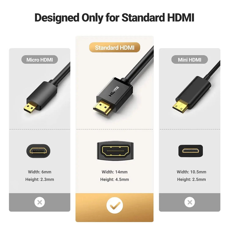 UGREEN HDMI Extension Cable 1M Male to Female 4K@60Hz 3D 1080P HDMI Extender Gold Plated High Speed ARC CEC (10141) Ugreen