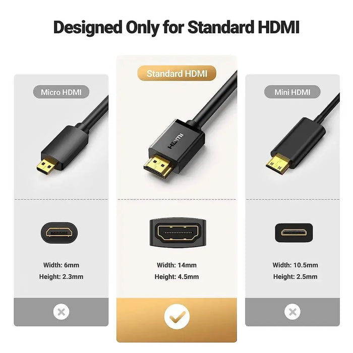 UGREEN 5M HDMI Extension Cable Male to Female 4K@30Hz Nintendo Switch Xbox PS5 PS4 Roku TV Stick Chromecast HDTV Laptop PC 10146 Ugreen